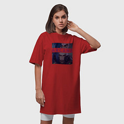 Футболка женская-платье Джинкс Аркейн, цвет: красный — фото 2