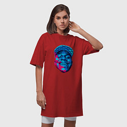 Футболка женская-платье DaBaby Art, цвет: красный — фото 2