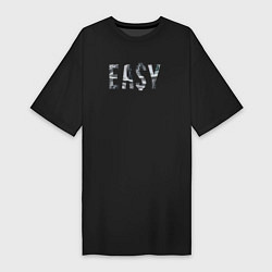 Футболка женская-платье EASY!, цвет: черный