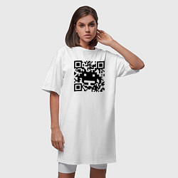 Футболка женская-платье QR-Monster, цвет: белый — фото 2