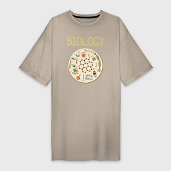 Женская футболка-платье Biology