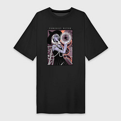 Женская футболка-платье Feminist witch 2