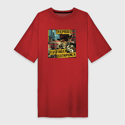 Футболка женская-платье Five Finger Death Punch The Pride, цвет: красный