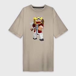 Женская футболка-платье Minecraft Warrior