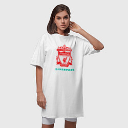 Футболка женская-платье LIVERPOOL Liverpool, цвет: белый — фото 2
