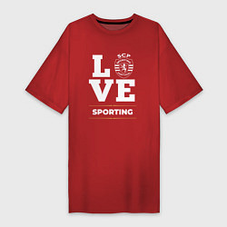 Футболка женская-платье Sporting Love Classic, цвет: красный