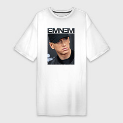 Футболка женская-платье Eminem фото, цвет: белый