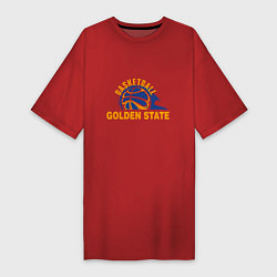 Футболка женская-платье Golden State Basketball, цвет: красный