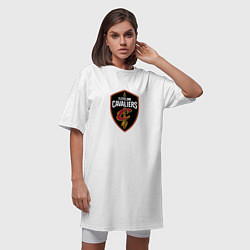 Футболка женская-платье Кливленд Кавальерс NBA, цвет: белый — фото 2