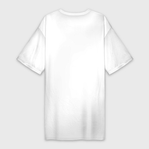 Женская футболка-платье Punks and skulls / Белый – фото 2