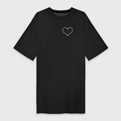 Женская футболка-платье Сердце