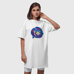 Футболка женская-платье Csgo - Baby Medusa, цвет: белый — фото 2