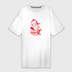 Женская футболка-платье My cum sock
