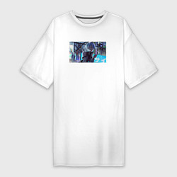 Женская футболка-платье Люсина Кусинада - Cyberpunk Edgerunners