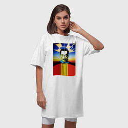 Футболка женская-платье Salvador Dali: Fantasy Art, цвет: белый — фото 2