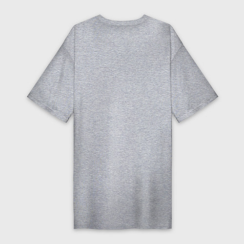 Женская футболка-платье Zero Two надписи / Меланж – фото 2