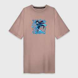 Женская футболка-платье Кирито в сражении