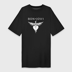 Футболка женская-платье Bon Jovi Its My Life, цвет: черный