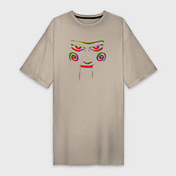 Женская футболка-платье Saw face