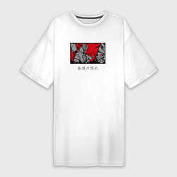 Футболка женская-платье Последний ронин, цвет: белый