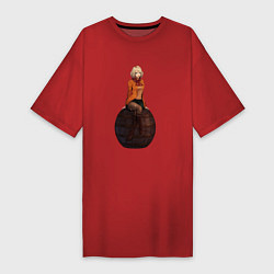 Футболка женская-платье Эшли из Resident evil, цвет: красный