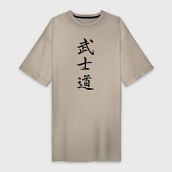 Женская футболка-платье Бусидо - кодекс самурая