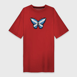 Женская футболка-платье Шотландия бабочка