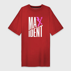 Футболка женская-платье Maxident - stray kids, цвет: красный