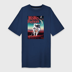 Футболка женская-платье MoMo - Марсианин, цвет: тёмно-синий