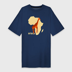 Женская футболка-платье Жираф из Африки