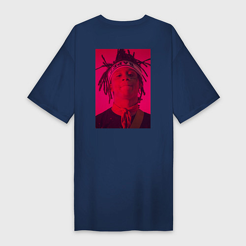 Женская футболка-платье T-shirt trippie redd / Тёмно-синий – фото 2
