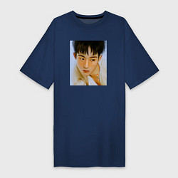 Футболка женская-платье WinWin, цвет: тёмно-синий