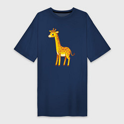 Женская футболка-платье Добрый жираф