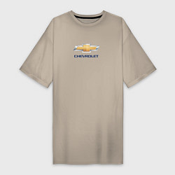 Женская футболка-платье Chevrolet авто бренд