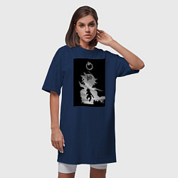 Футболка женская-платье Семь смертных грехов Мелиодас, цвет: тёмно-синий — фото 2