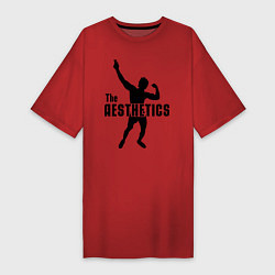 Футболка женская-платье The Aesthetics, цвет: красный