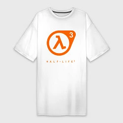 Футболка женская-платье Half-Life 3, цвет: белый