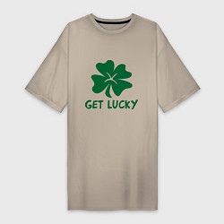 Женская футболка-платье Get lucky