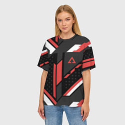 Футболка оверсайз женская CS:GO Cyrex Pattern, цвет: 3D-принт — фото 2