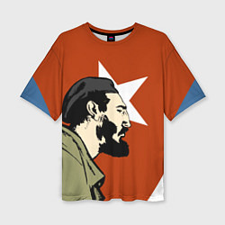 Женская футболка оверсайз Куба