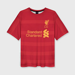 Футболка оверсайз женская Liverpool FC: Standart Chartered, цвет: 3D-принт