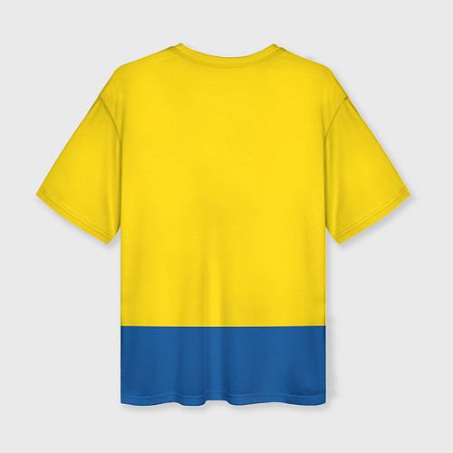 Женская футболка оверсайз Сборная Швеции: домашняя форма / 3D-принт – фото 2