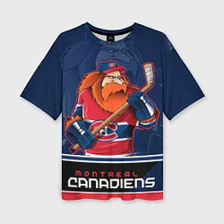 Женская футболка оверсайз Montreal Canadiens