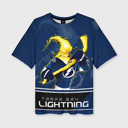 Футболка оверсайз женская Bay Lightning, цвет: 3D-принт