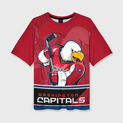 Женская футболка оверсайз Washington Capitals