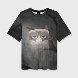 Футболка оверсайз женская Grumpy Cat, цвет: 3D-принт