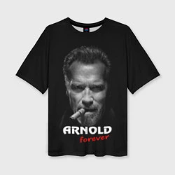 Женская футболка оверсайз Arnold forever