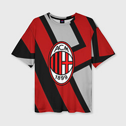 Футболка оверсайз женская Milan FC 1899, цвет: 3D-принт