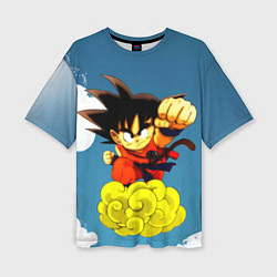 Футболка оверсайз женская Small Goku, цвет: 3D-принт