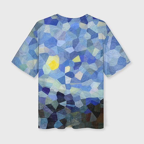 Женская футболка оверсайз Звездная ночь / 3D-принт – фото 2